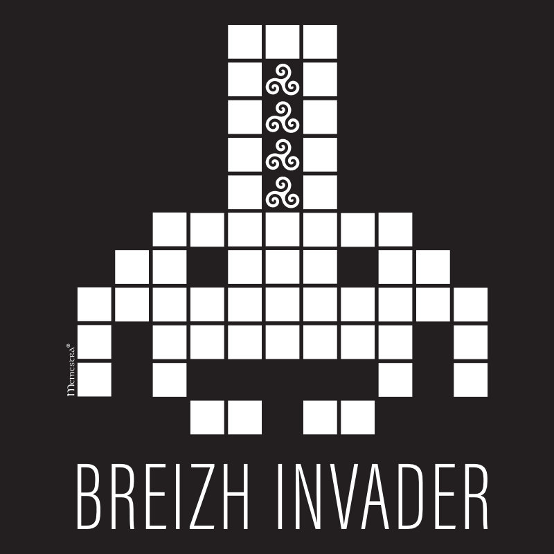 Design Breizh, Logo Space Invader, textile