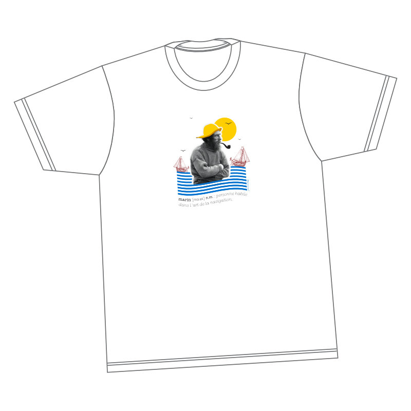 t-shirt marin breton, définition du mot marin